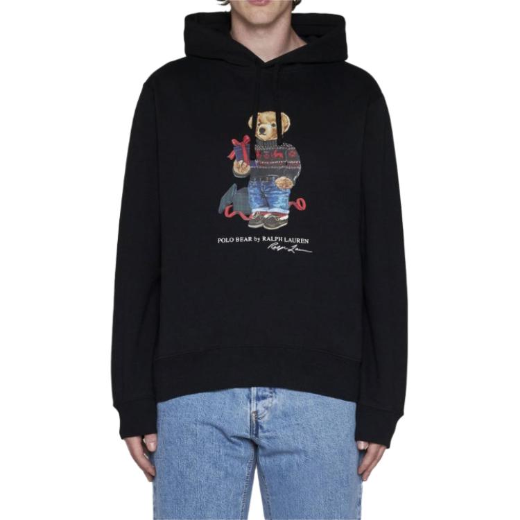 Polo Ralph Lauren Mikina s kapucí a potiskem zvířecího vzoru s medvědem Polo Pánská mikina 710852453-033