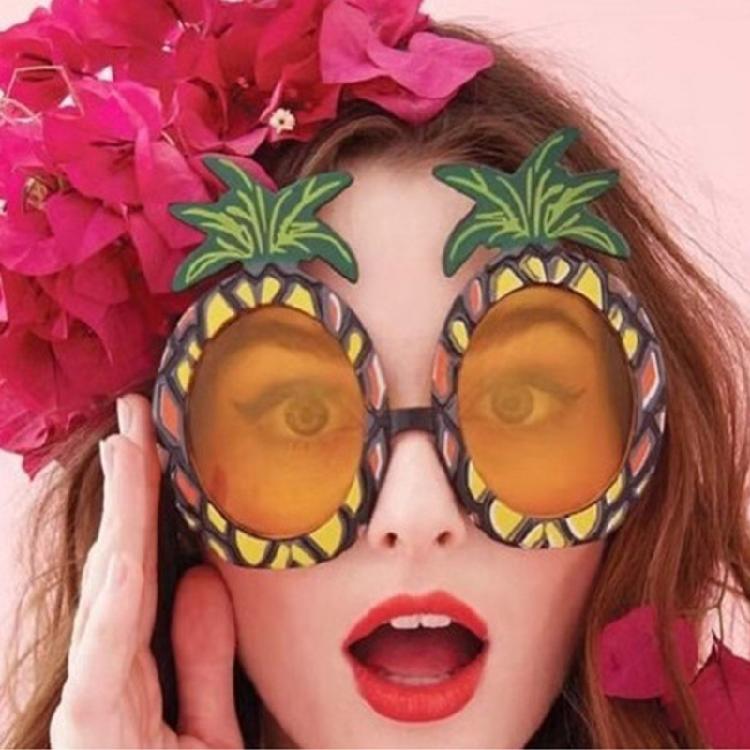 Popular Pineapple Design Sunglasses For Adult Family Beach Event Outdoor Gathering Photo Wear Holiday Dressingup Eyewear