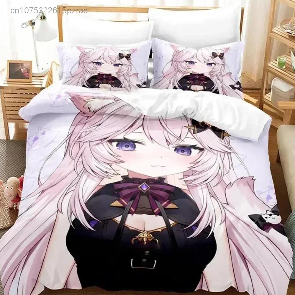 Anime Nyatasha Nyanners Bedding Set For Bedroom Soft Modern Bedspreads Comefortable Kids Duvet Cover Quilt Cover And Pillowcase