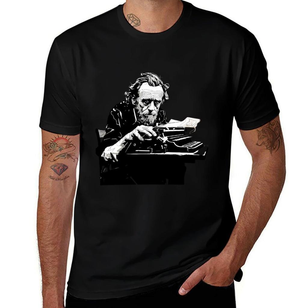 Charles Bukowski Tshirt T Shirt Man Cotton Tshirt