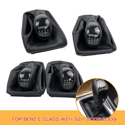 6 velocità Pomello Del Cambio Leva Ghetta Boot Copertura Della Cassa Collare Per Mercedes Classe E W211 S211 2002-2009 ELEGANZA CLASSICA AVANTGARDE