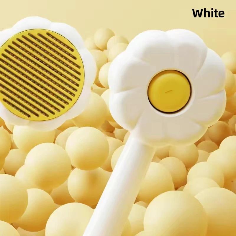 

JUSTINLAU Pet Comb Cat Brush Pets Hair Removal Floating Hair Comb Massage Brush Cat Dog Cleaning Grooming Tools Pet Supplies белый