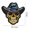 European And American Locomotive Punk Style Cloth Sticker Skull Ghost Head Shoes And Hats Bag Clothing Accessories Handmade Diy Embroidery Patch