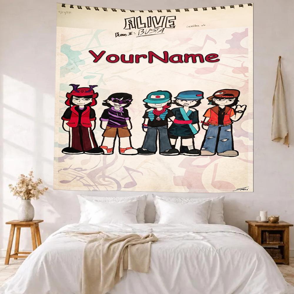 Incredibox Custom Your Name Wall Decor Tapestry Art For Pet Memorial Birthdaywedding Party Backdrop Family Gift