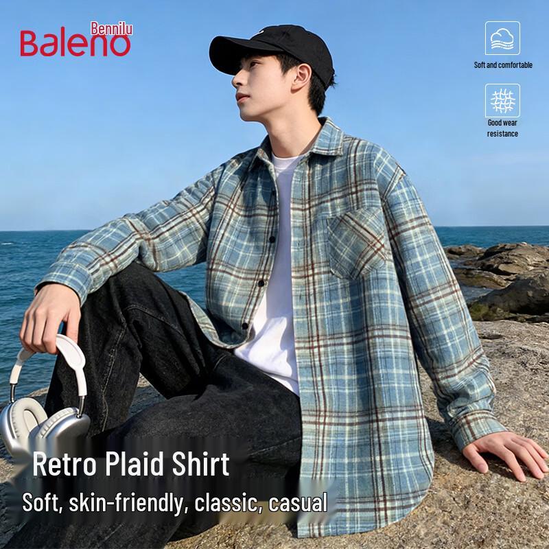 

Baleno Men s Casual Long Sleeve Shirt L