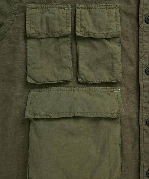 ALPHA INDUSTRIES Long Sleeve Multi-Pocket Shirt Og-107 Green