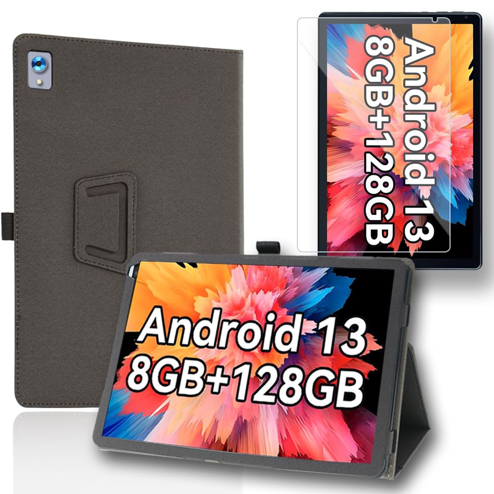 

Чехол Laowei C107 для Android 15 Последний защитный чехол с подставкой Включает защитное стекло для экрана [NSFN] C108/HotLight OC101/Планшеты HotLight, чёрный