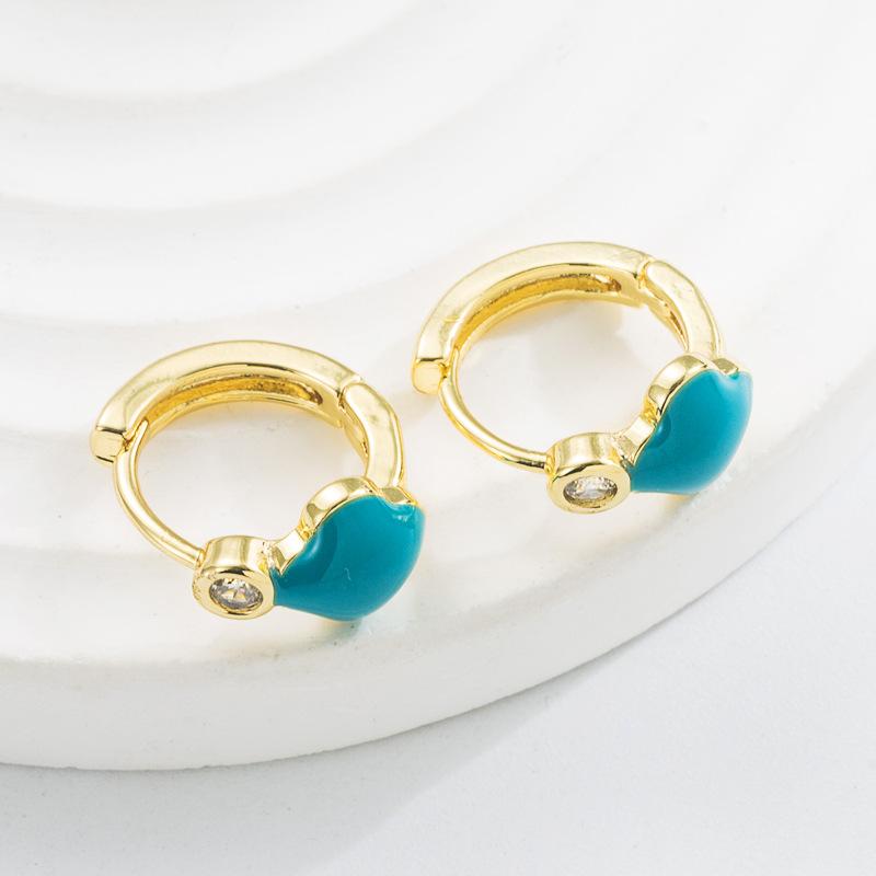 Women's Hoop Earring Bohemian O Shaped Creative Rice Beads Exaggerated Accessories Earrings