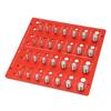 Thread Checker Aluminum Alloy Anodized Surface Metric Standard Sizes Bolt and Nut Identifier Gauge