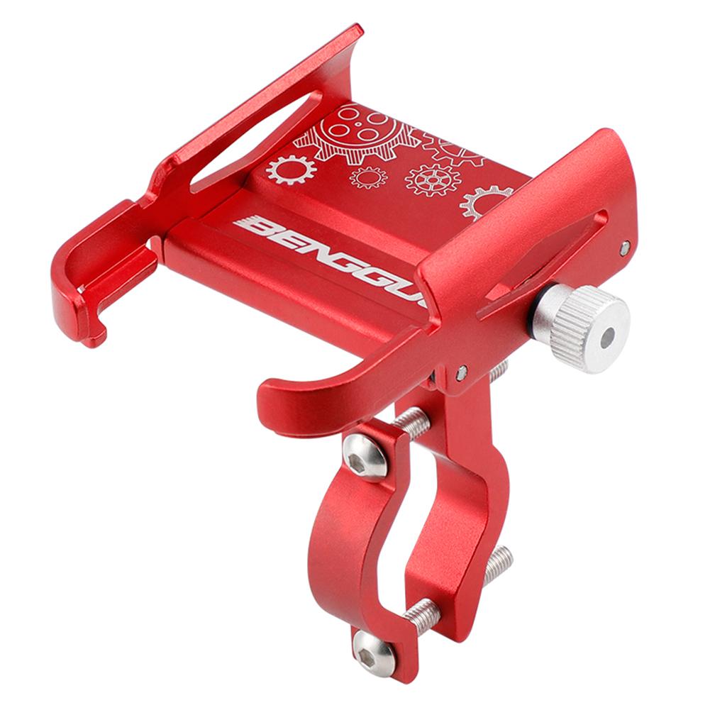 Bicycle Phone Stand Aluminium Alloy Handlebar Mobilephone Support 360 Degree Rotation Shockproof Cycling Accessories