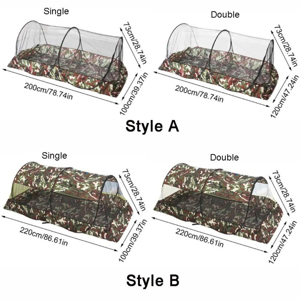 Folding Camo Camping Mosquito Net Tent with Bottom Portable Mosquito Net  Outdoor