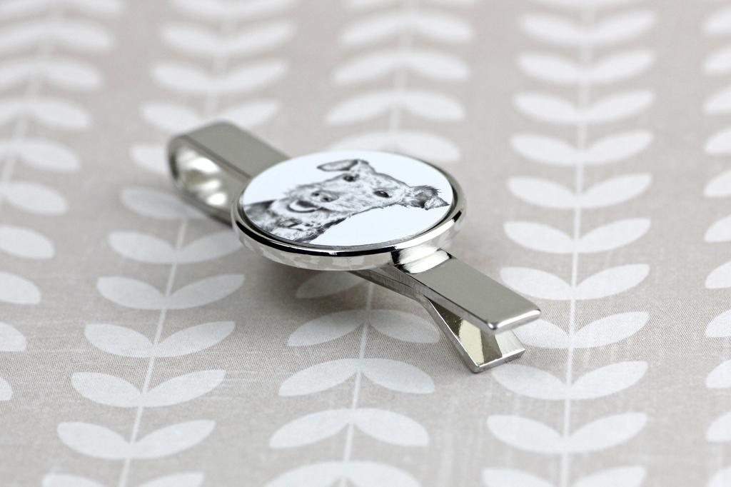 Welsh Terrier, Welshie, Daeargi Cymreig – Tie clip with a dog, personalized tie clip | Art-Dog