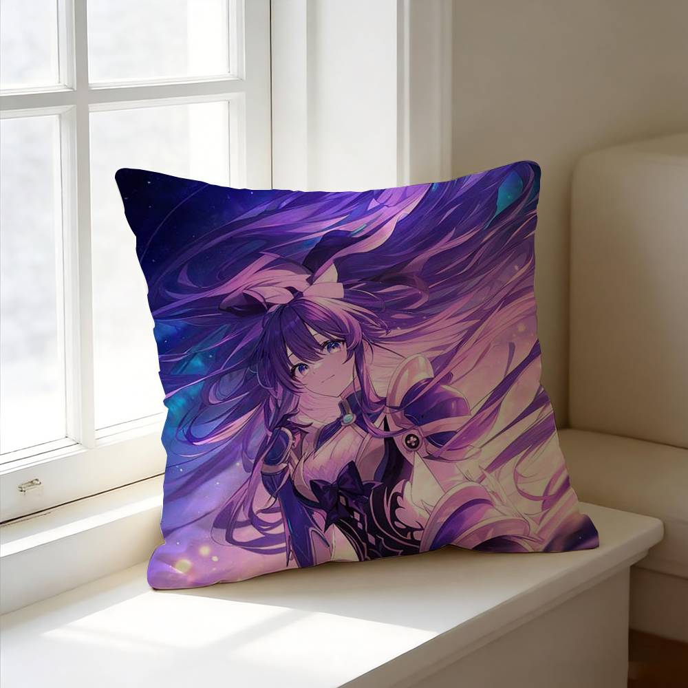 D-Date A Live Cool Y-Yatogami Tohka Square Double-Sided printed Pillow Case Bedroom Bedside Pillow Sofa Cushion Cover