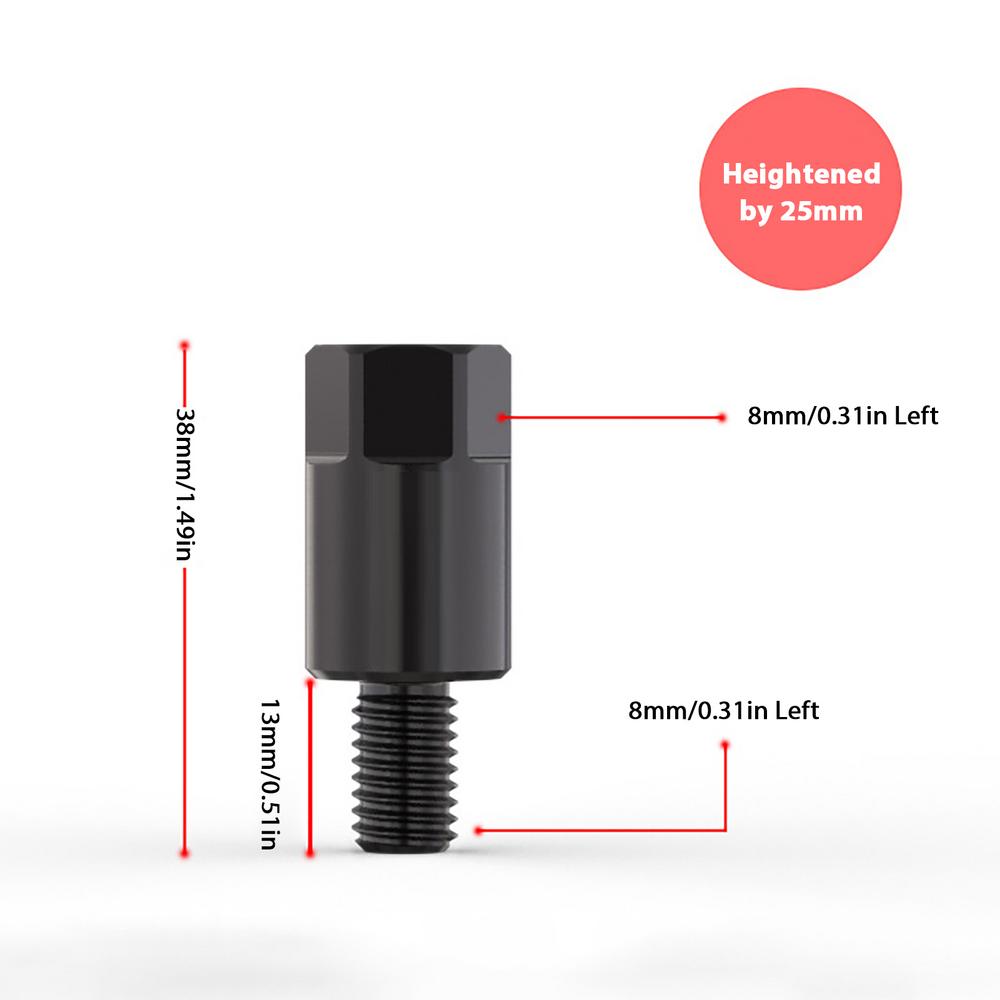 

Винты для зеркала мотоцикла Регулировка высоты зеркала Резьбовой адаптер для крепления зеркала Ручная резьба Руль Зеркало Реверс Резьба
