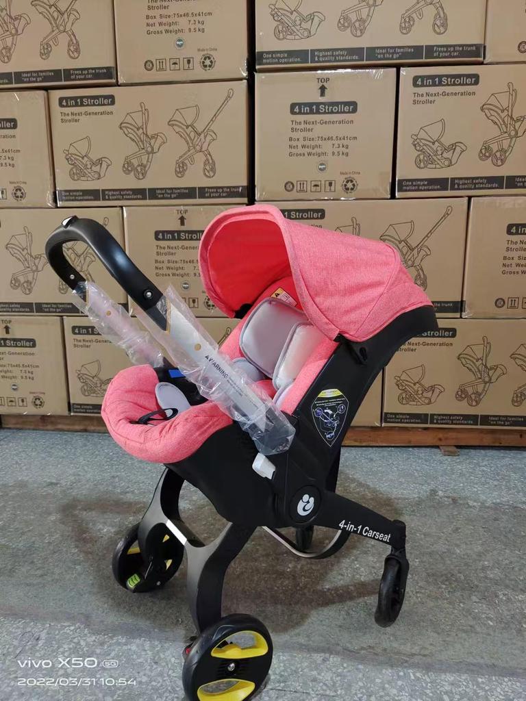 Doona+ Vier-in-één Kinderwagen: Universele Wielen, Wiegje, Klamboe, Winddichte Regenhoes, Opbergtas Accessoires