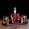 1000ml Finger Shape Whiskey Decanter Middle Finger Design Liquor Scotch Bourbon Alcohol Bottle Unique Bar Party Decor Gift