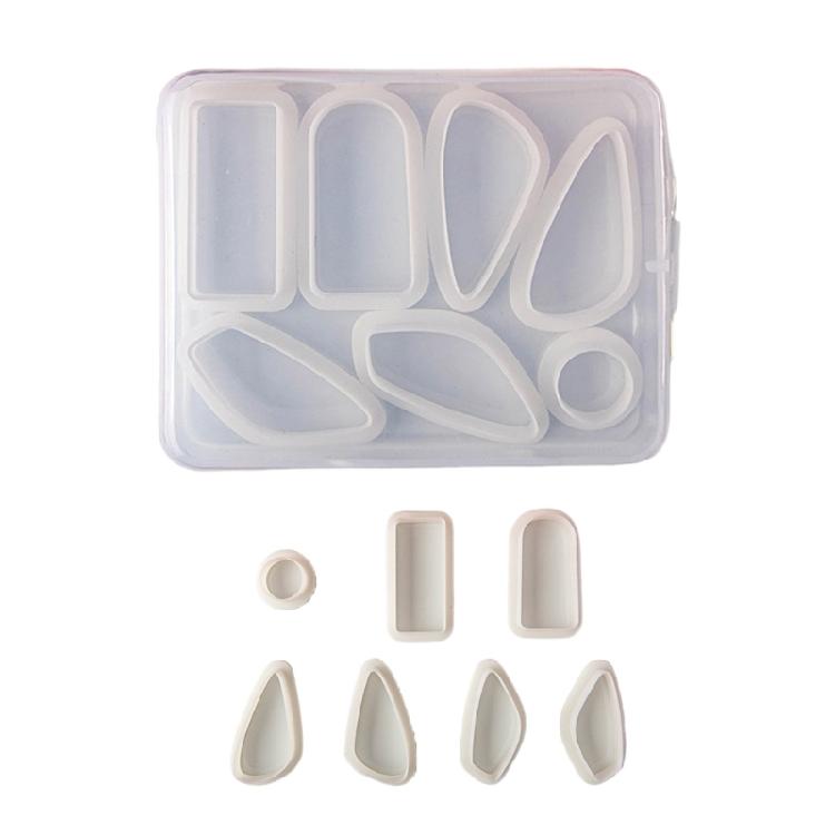 

DIY Jewelry Making Tool 7 in 1 Geometric Shape Pendant Mold For Clay Earrings Ornament And Cake Decoration 1