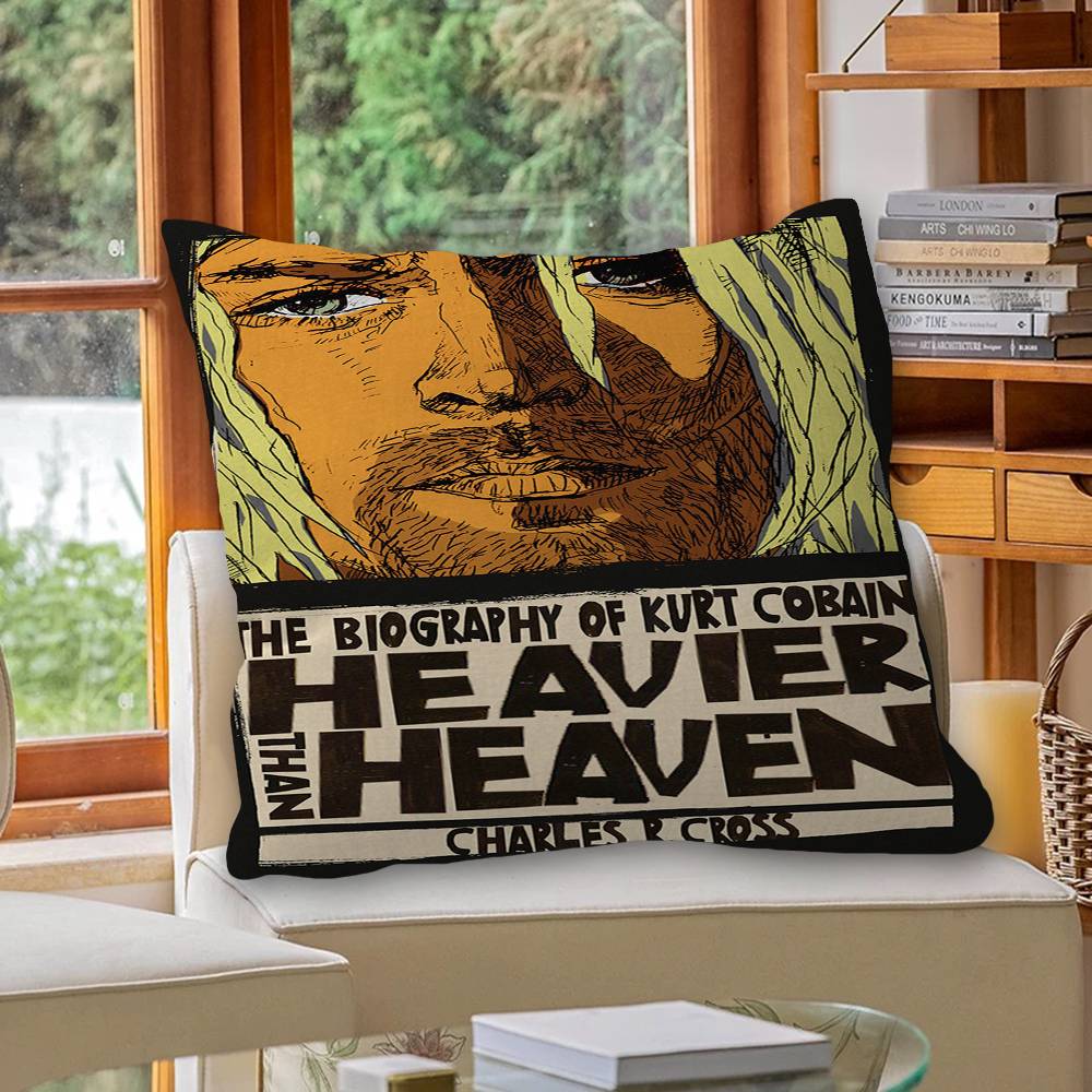 

Hot N-Nirvana-K-KurtS Cobain Personalized Pillow Dust Cover Bedroom Kids Party Decoration Pillowcase Birthday Children Gift 30x30 cm