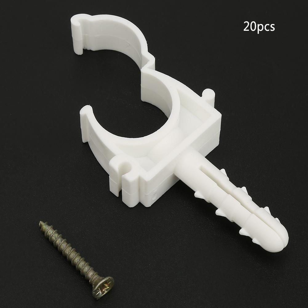 U Shaped Pipe Tube Clamp Water Pipe Fixed Clips Support Holder with Screws (25mm)