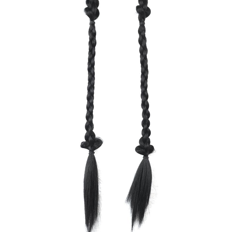 24 Zoll Cosplay Hanfu Perücken Clip-On Haar Damen Chinesische Traditionelle Antike Hanfu Perücken Weiblich Cosplay Schwarz Lange Gerade Perücken Für Damen