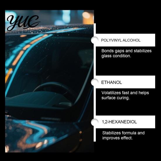 Windshield Curing Film And Scraper Car Repair Kit, Quick Fix Window Crack Restoration Tool, DIY Glass Damage Restorer Improve Driving Safety