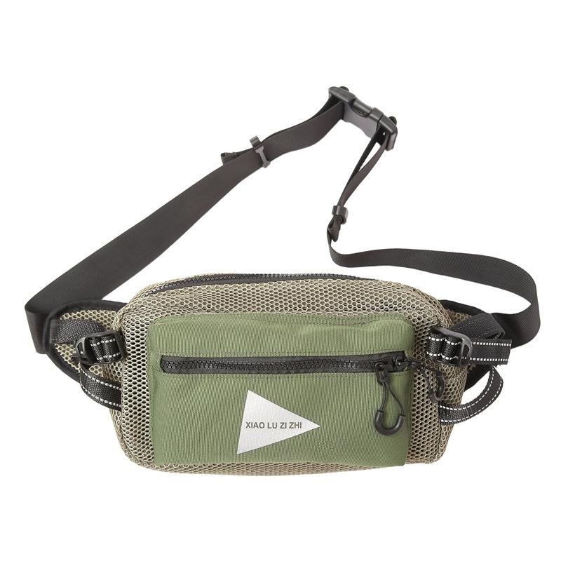 

Нагрудная сумка для езды на открытом воздухе, светоотражающая поясная сумка, наплечная сумка кроссбоди зелёный