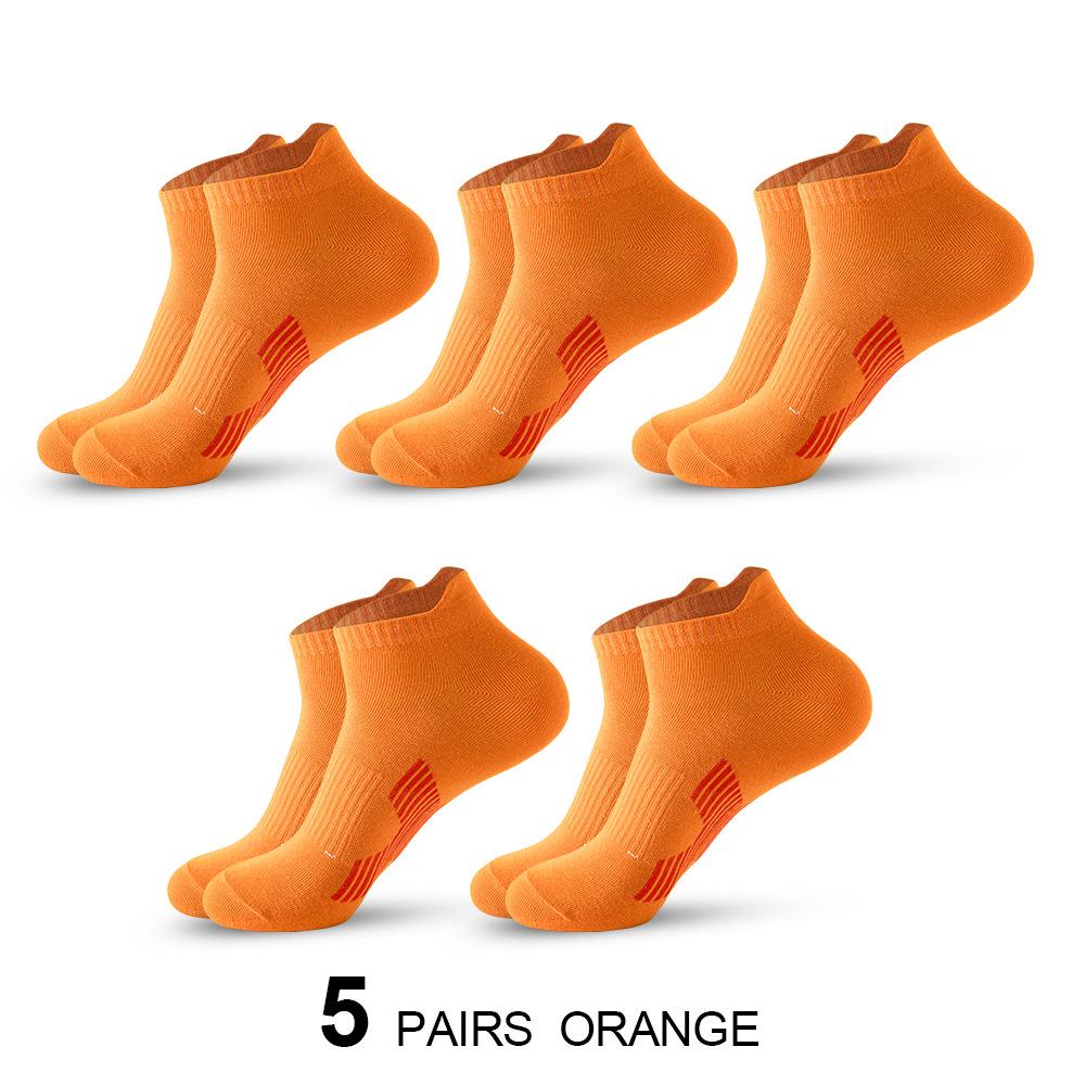 Men's Low-Cut Cotton Sports Socks for Running & Basketball