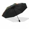 Skull Roses- Automatic Umbrella, Four Seasons Portable Folding Umbrella, Suitable for Men and Women, Travel, Daily Compact Umbrella, Outdoor