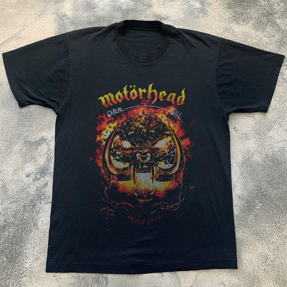 Motorhead Overkill Logo 1979 Black Classic Unisex TShirt Size S5XL Unisex T-Shirt S
