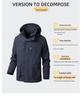 Men's Versatile Waterproof Windbreaker: Spring/Autumn Plus Size Casual Outdoor Sports Jacket
