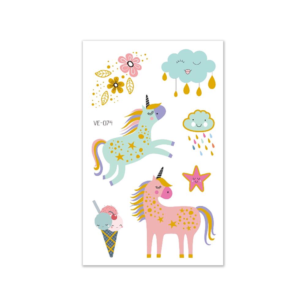 Unicorn Waterproof Temporary Tattoo Stickers for Kids 120*75mm