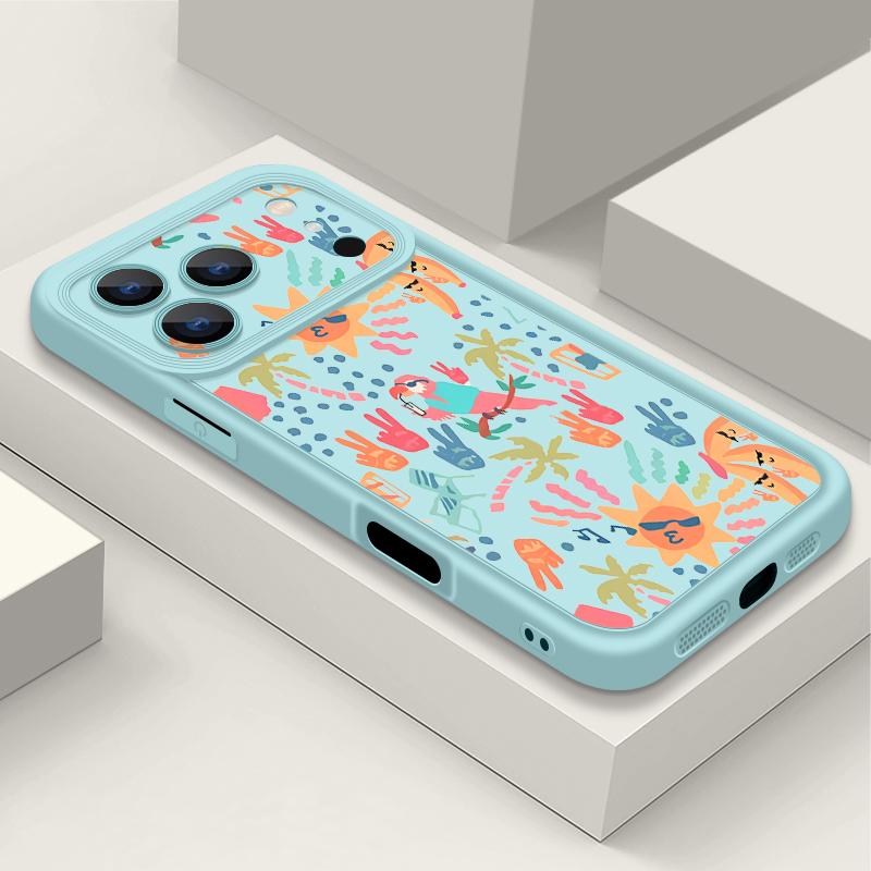 Shockproof Phone Case For iPhone 17 Pro Max Colorful Cartoon Pattern Silicone Cover For iPhone 16 Pro Max Cover iPhone 15 14 13 12 11 16E Air