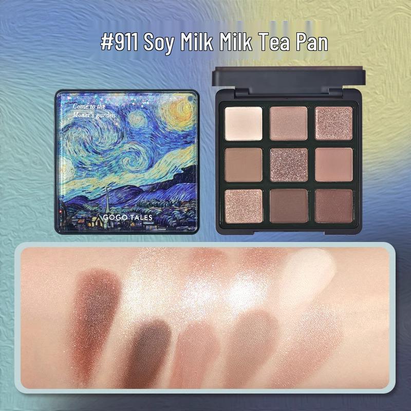 GoGoTales GoGo Dance Secret Garden Eyeshadow Palette - Summer Milk Tea Earth Tones with Matte, Shimmer, and Glitter Finishes