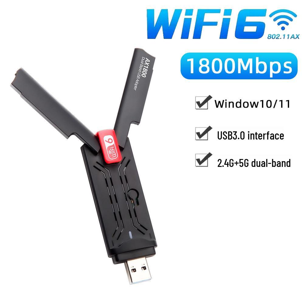 

WiFi 6 Dual-Band USB 3.0 Wireless Adapter 1800M MTK7921AU