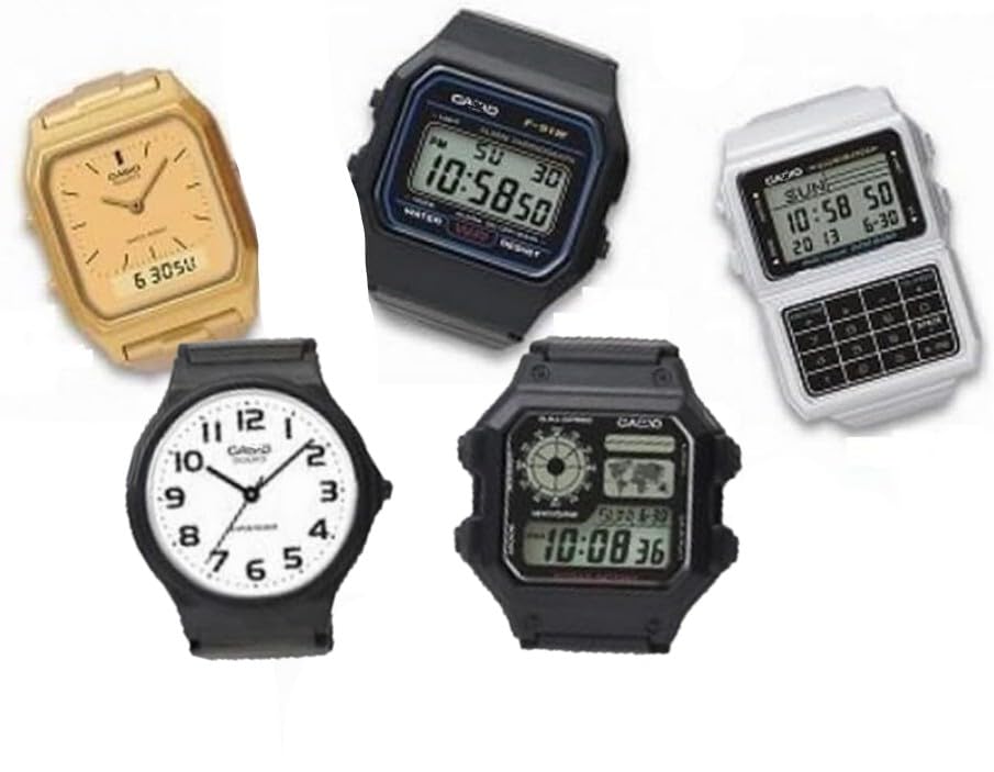 

Коллекция колец-часов Casio 1-й выпуск Набор гача [Полный 5]