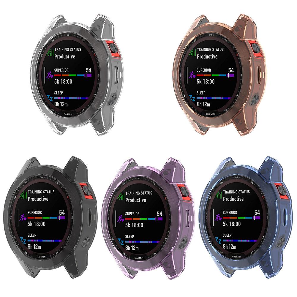 TPU Protective Case For Garmin Fenix 7 7S 7X Pro 6 6S 6X Pro 5X 5 5S Transparent Protector Smartwatch Silicone Bumper Cover