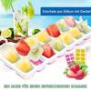 14 Grids Ice Maker Mold Reusable Silicone Ice Cube Mold Ice Maker with Removable Lids Kitchen Tools Freezer Ice Blocks Maker