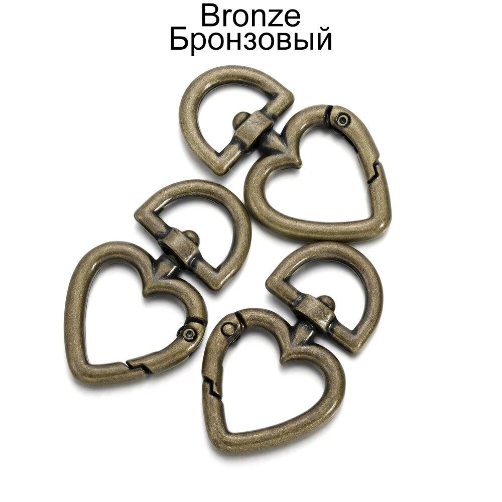 

5 шт./лот, металлическая застежка в форме сердца в форме омара, крючки, кольцевые разъемы для DIY, принадлежности для изготовления ювелирных изделий, аксессуары