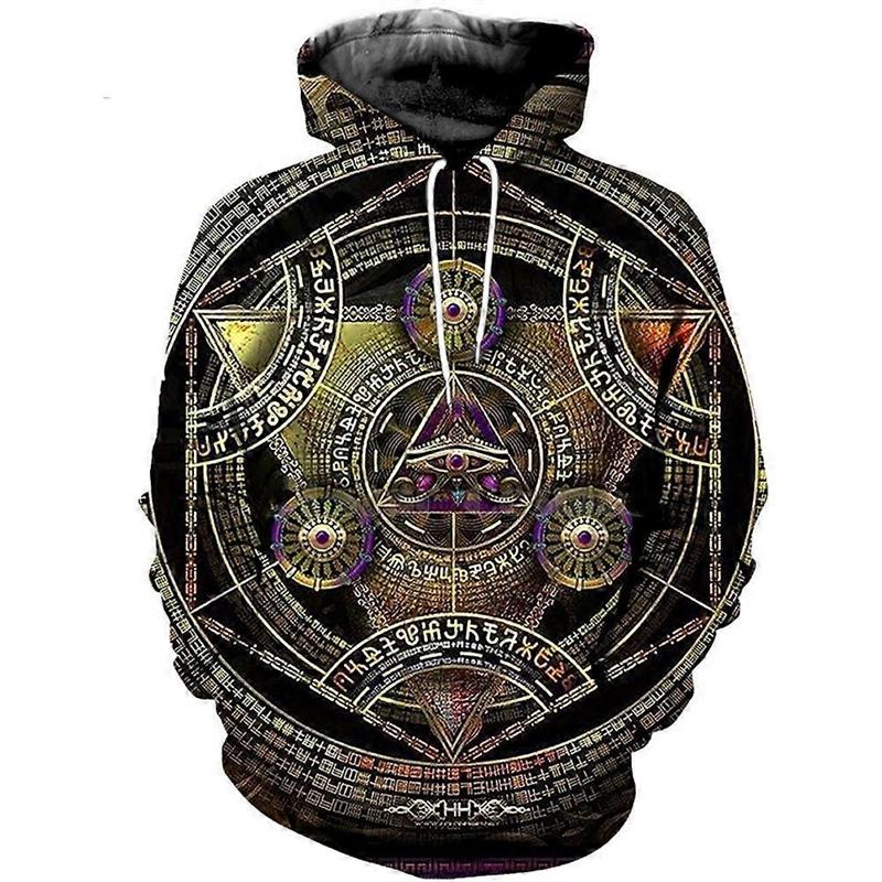 

Men s Hoodie Ancient Egyptian Pharaoh Anubis Tattoo 3D Printing Pullover Sweatshirt Personality Streetwear Retro Graphic Hoodies 6XL
