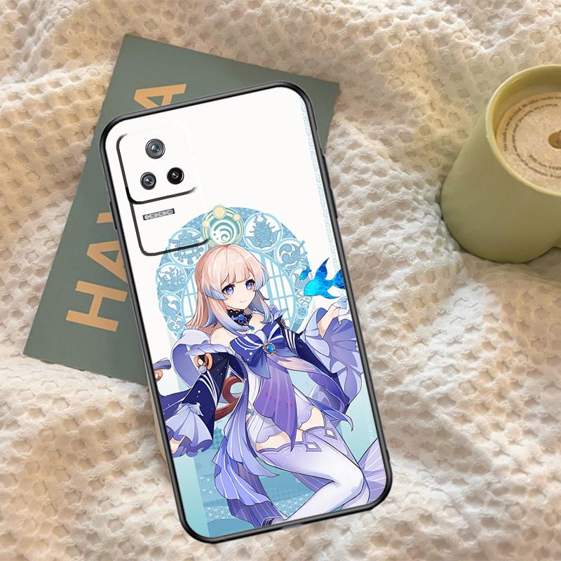 Genshin Impact Sangonomiya Kokomi Case For Xiaomi 15 Ultra 13 14 11T 12T 13T 14T Pro POCO X7 Pro F5 F6 M6 X3 X5 X6 Pro Cover