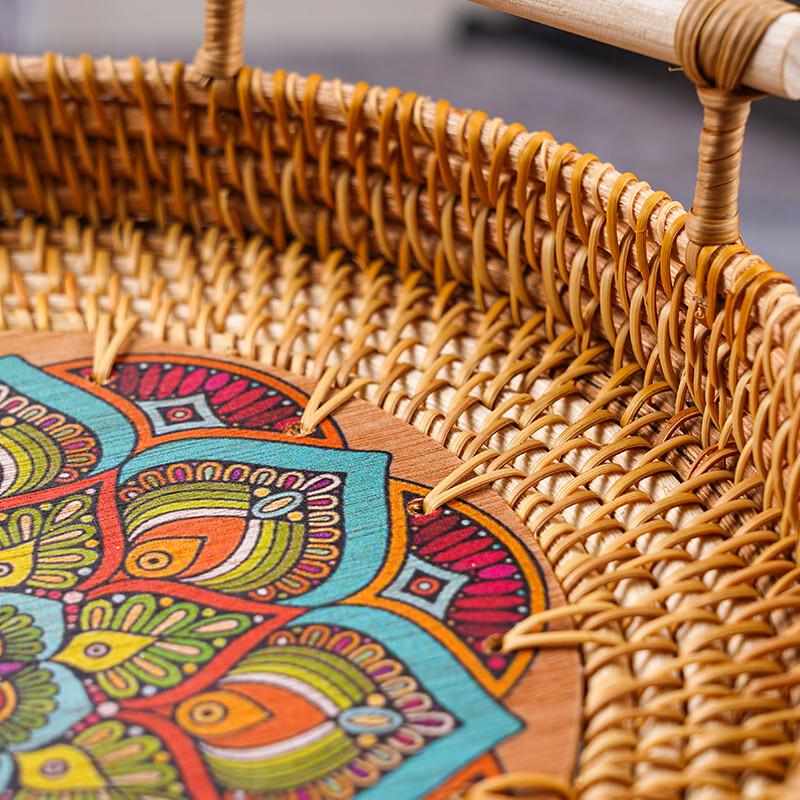 Handwoven Rattan Storage Basket