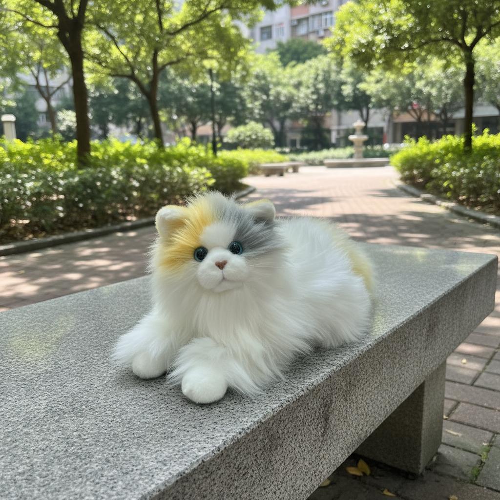 

Realistic Plush Toy Cat, Gift for Kids, New Popular, Cute and Soft Stuffed Animal, Birthday and Holiday Present