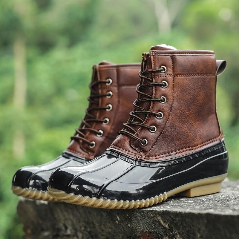 Autumn and winter new snow boots for women, popular in Europe and the United States, warm duck hunting shoes for women, snow boots, waterproof shoes