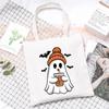 Halloween Halloween Printed Canvas Bag Lazy Style Trend Student Leisure Shoulder Bag Large Capacity