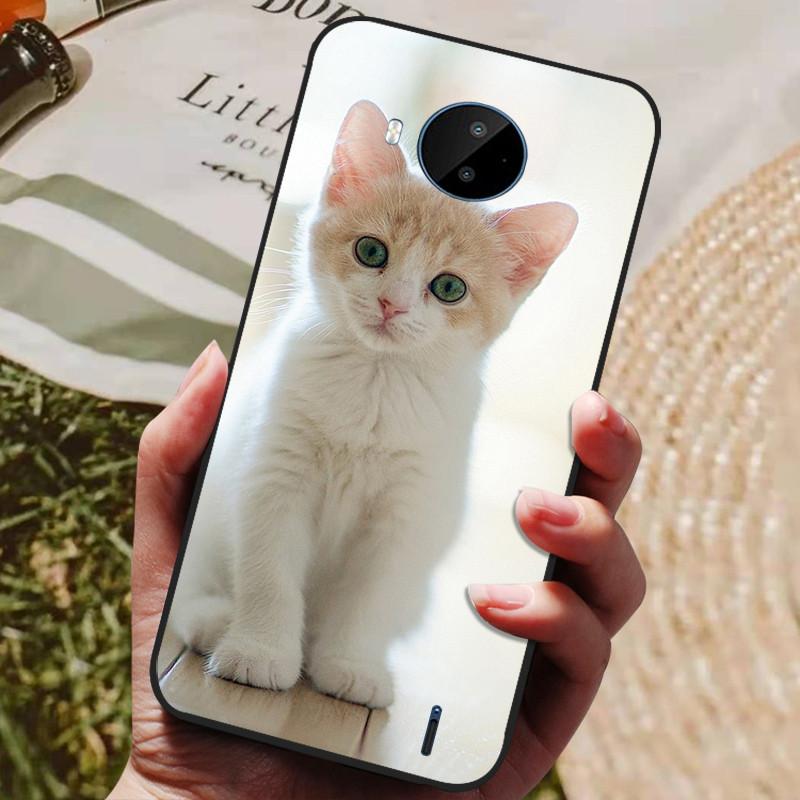 For Nokia C20 Case Soft TPU Silicone Cartoon Back Cover for Nokia C20 Plus Phone Cases TPU Black Bumper for NokiaC20 C 20 Plus