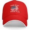 This Is My Pride Flag Distressed American Flag Baseball Cap Adult Patriotic Adjustable Dad Hat