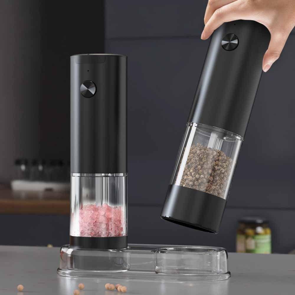 Ceramic Core Electric Salt  Grinder Adjustable Coarseness Spice Mill  Kitchen Tool