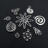 10-40pcs Swirl Charms Pendant Antique Silver Color Alloy Metal DIY Jewelry Making Accessories Findings for Necklace Earrings