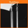 Silver Geometric Tassel Earrings For Women Summer Jewelry Gift