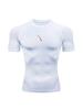 Men's Chest Speedometer Print Compression Shirt High Elasticity Moisture Wicking Bodybuilding Sportswear
